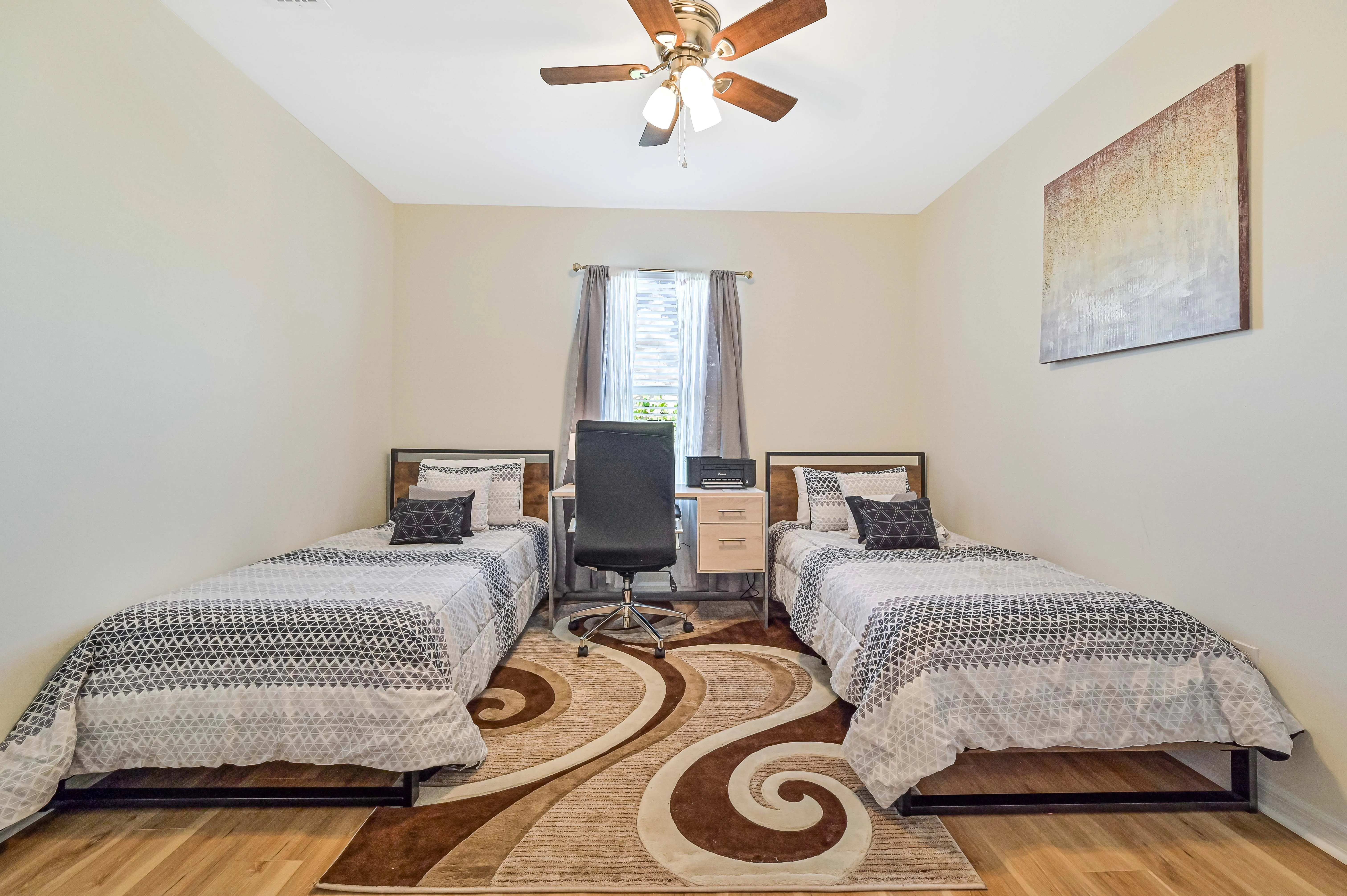 Bedroom in a second Sprout Recovery sober living house