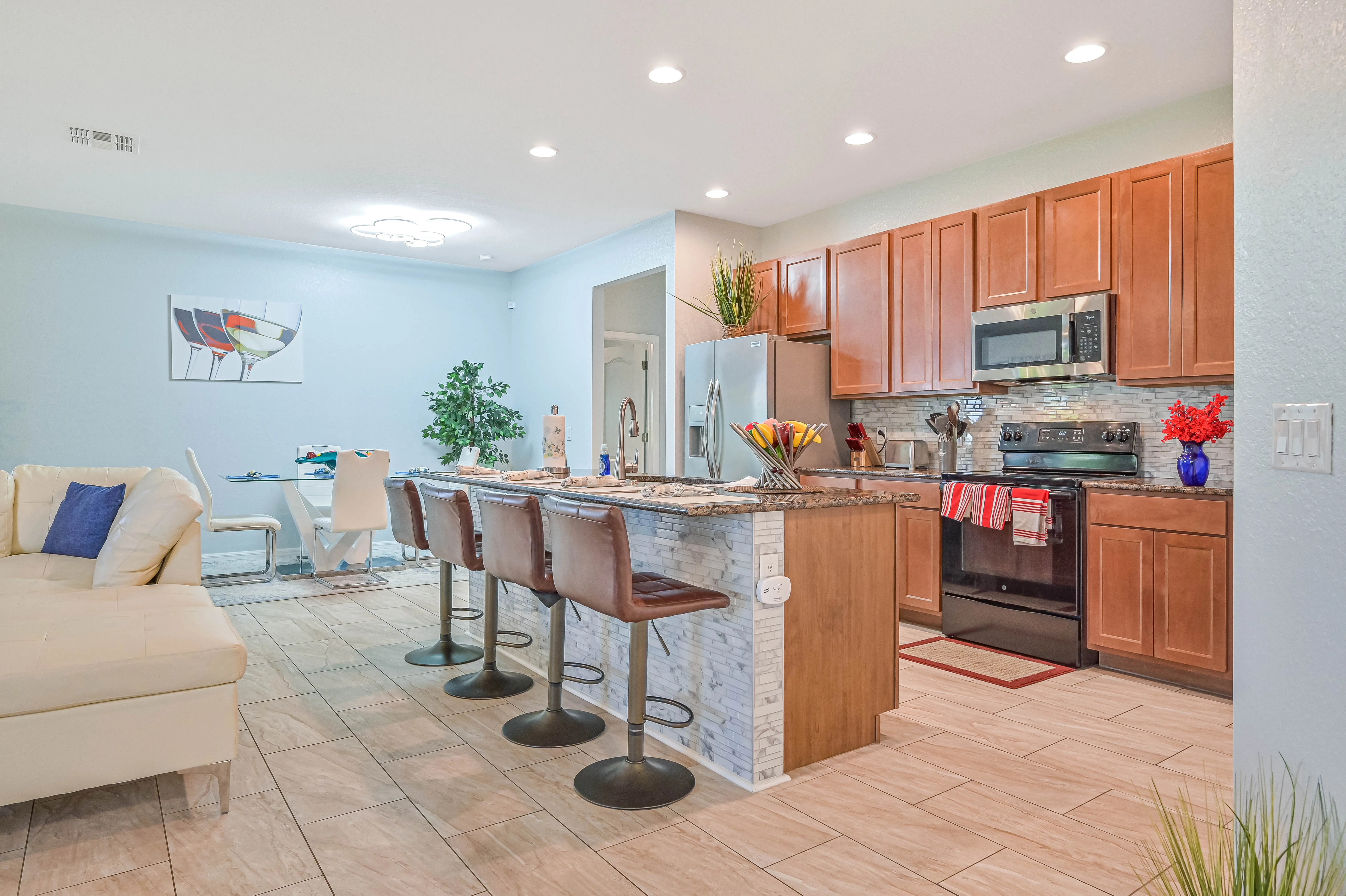 Kitchen in a Sprout Recovery sober living house